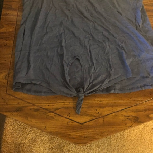 Denim White Birch Tank Top with cut outs - Picture 3 of 3